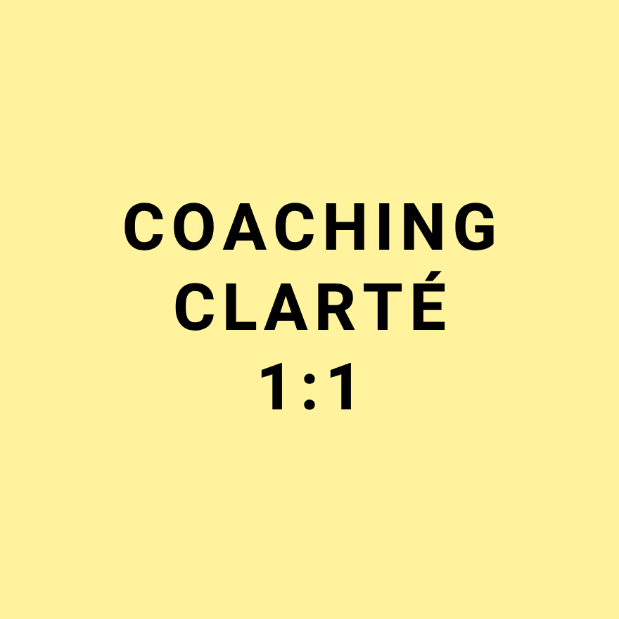 Coaching Clarté 1:1 pour entrepreneurs et dirigeants d'entreprise
